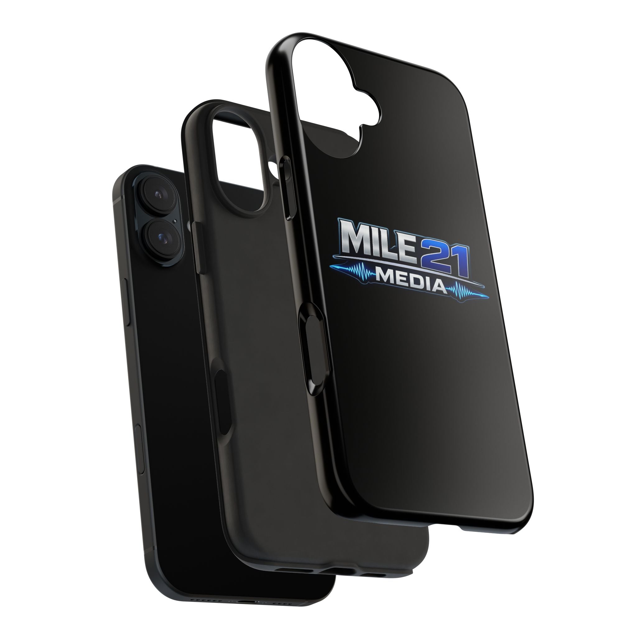 Mile21 Media Tough Phone Case — Protective Slim Shockproof Cover with Logo
