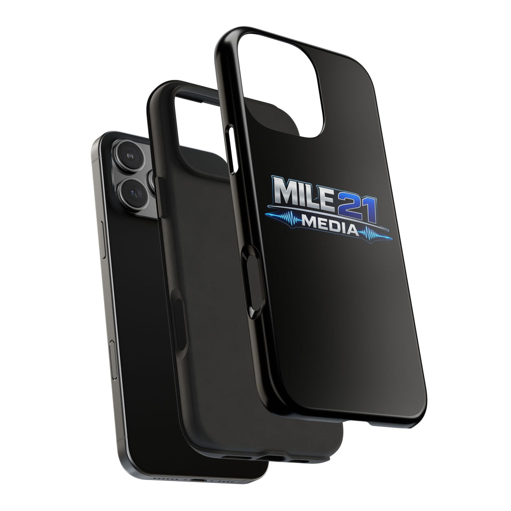 Mile21 Media Tough Phone Case — Protective Slim Shockproof Cover with Logo