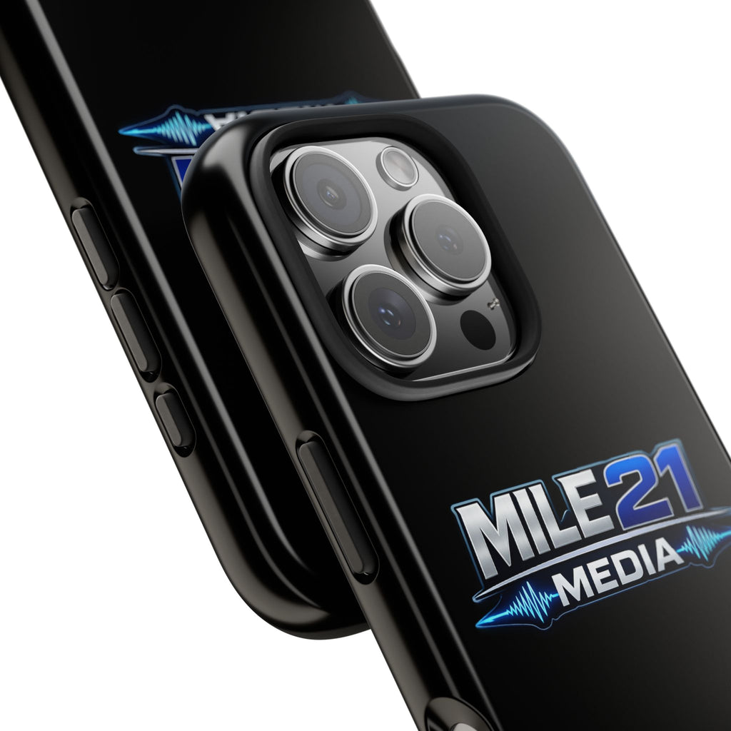 Mile21 Media Tough Phone Case — Protective Slim Shockproof Cover with Logo