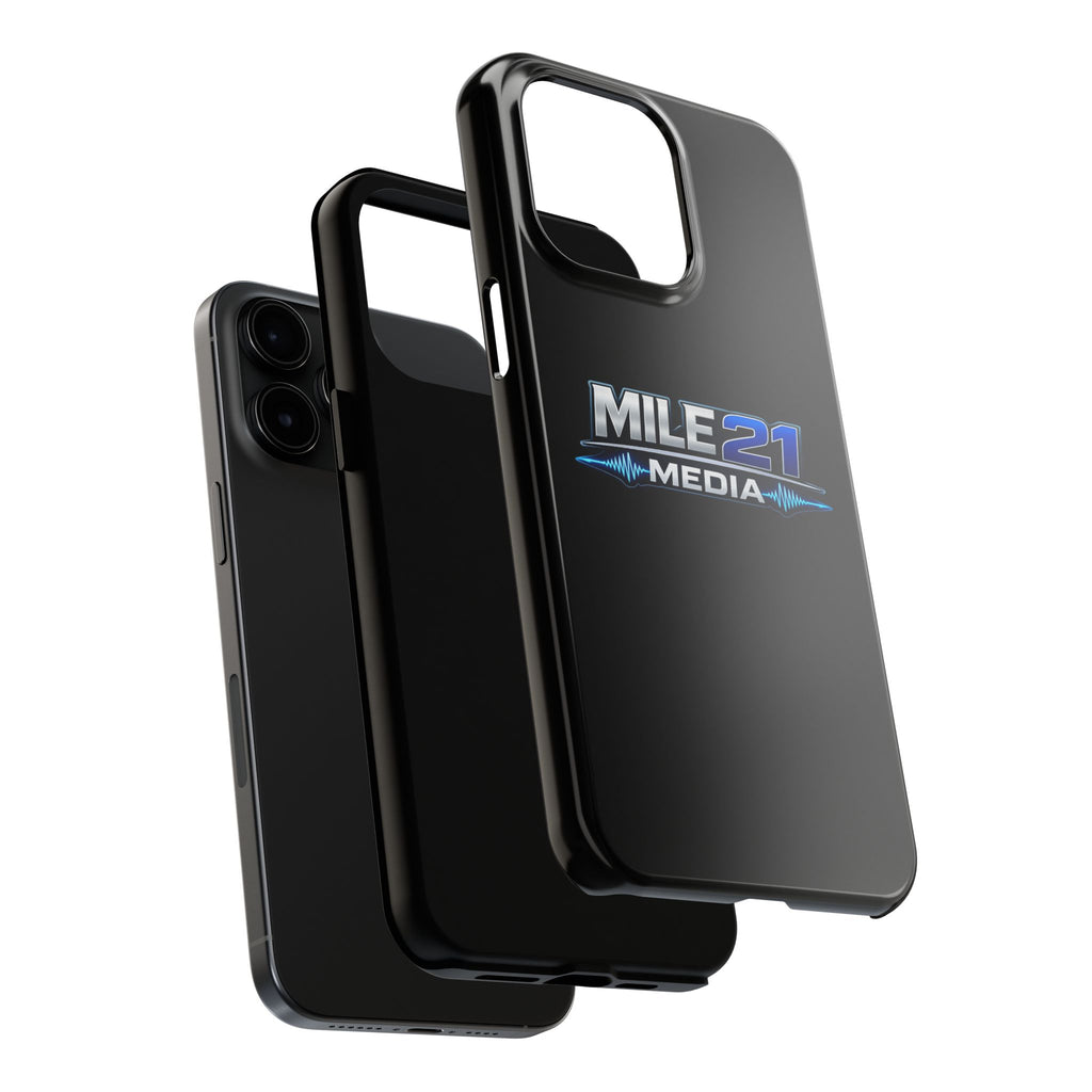 Mile21 Media Tough Phone Case — Protective Slim Shockproof Cover with Logo