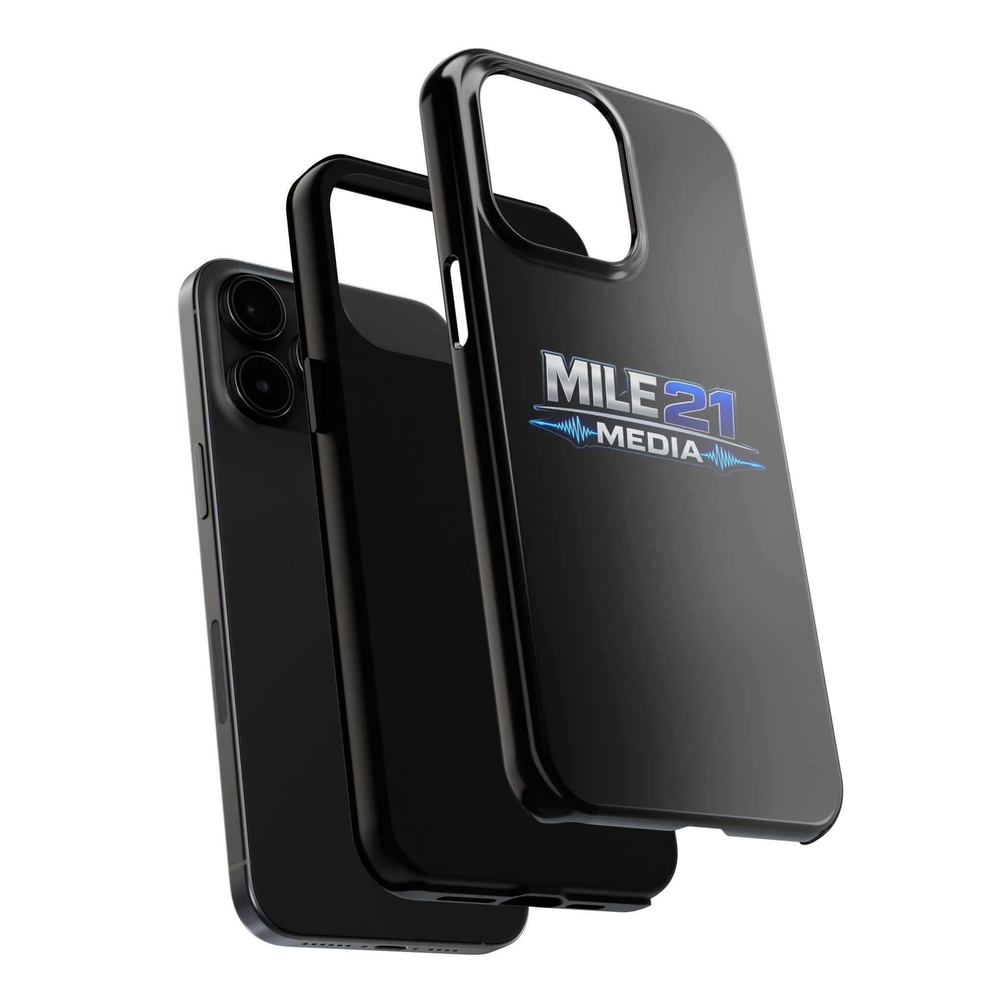 Mile21 Media Tough Phone Case — Protective Slim Shockproof Cover with Logo