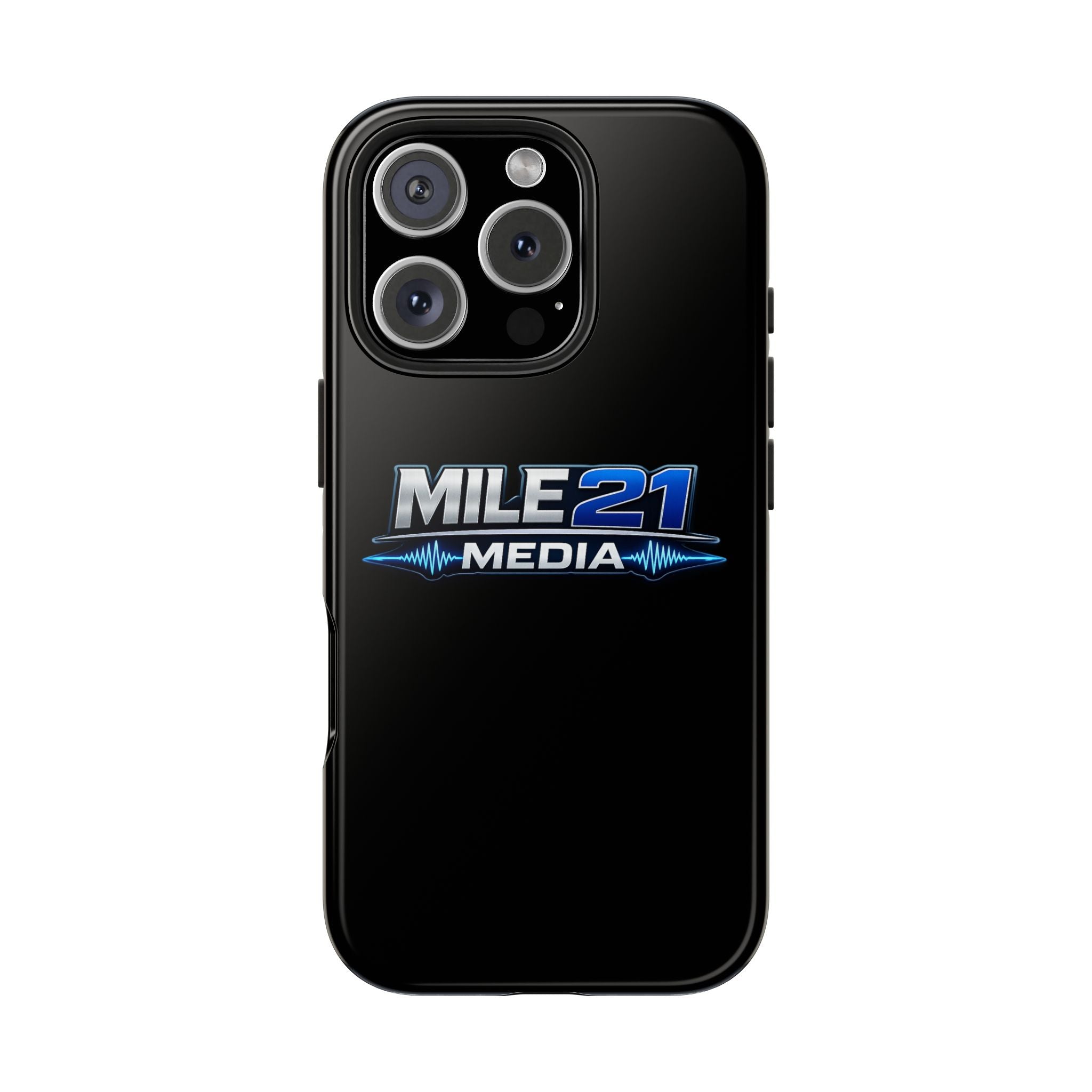 Mile21 Media Tough Phone Case — Protective Slim Shockproof Cover with Logo