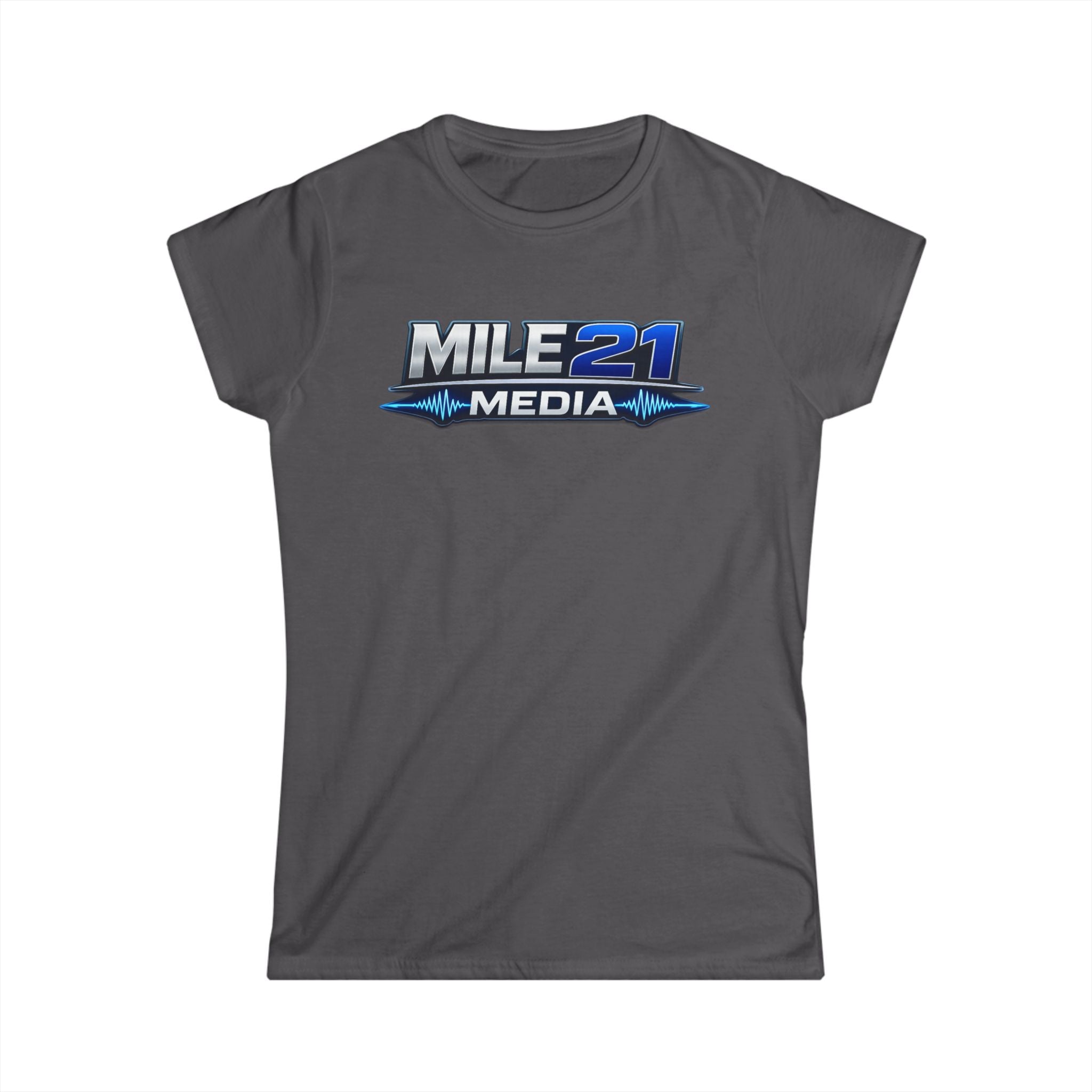 Mile 21 Media Women's Logo Tee — Lightweight Branded Graphic T-Shirt