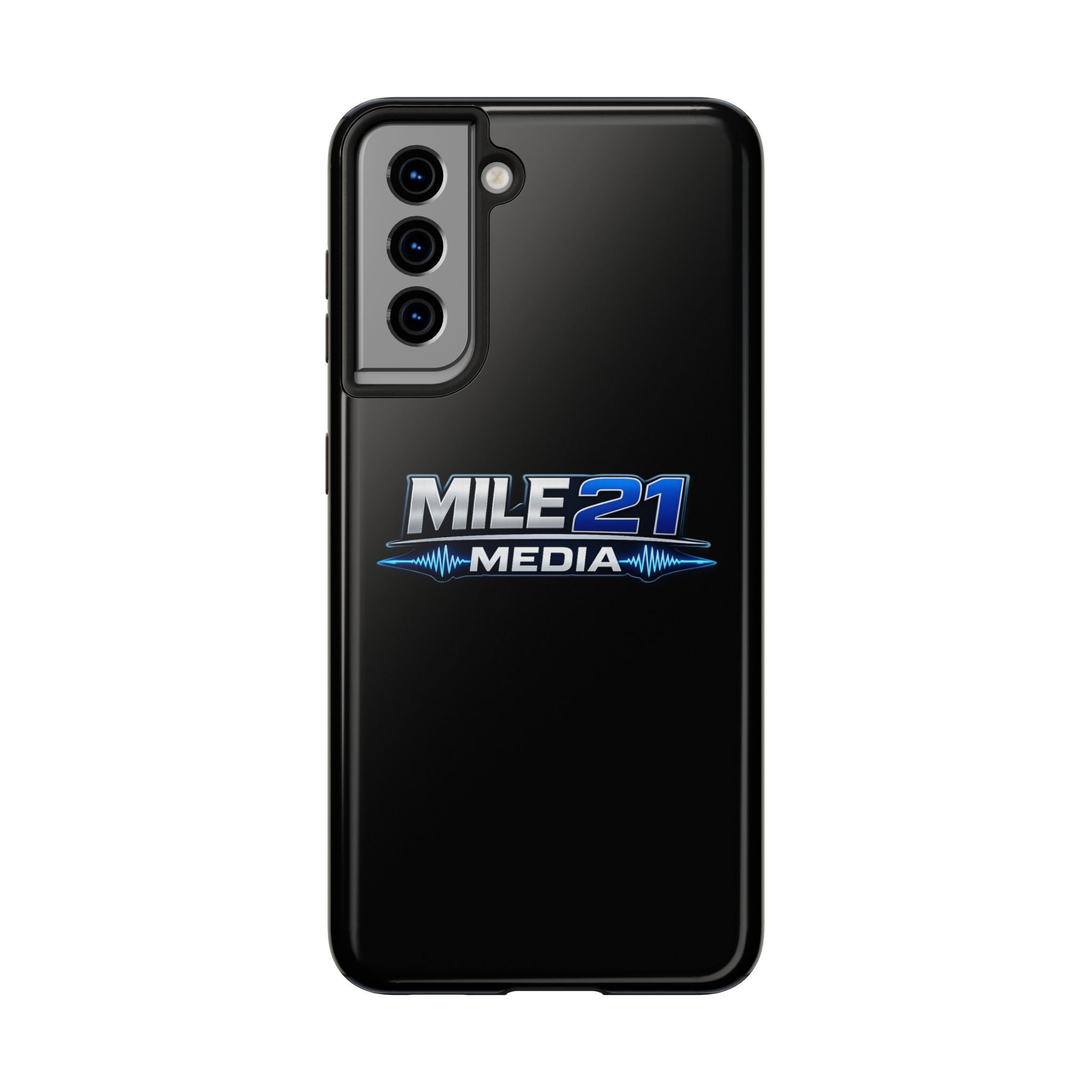 Mile21 Media Tough Phone Case — Protective Slim Shockproof Cover with Logo