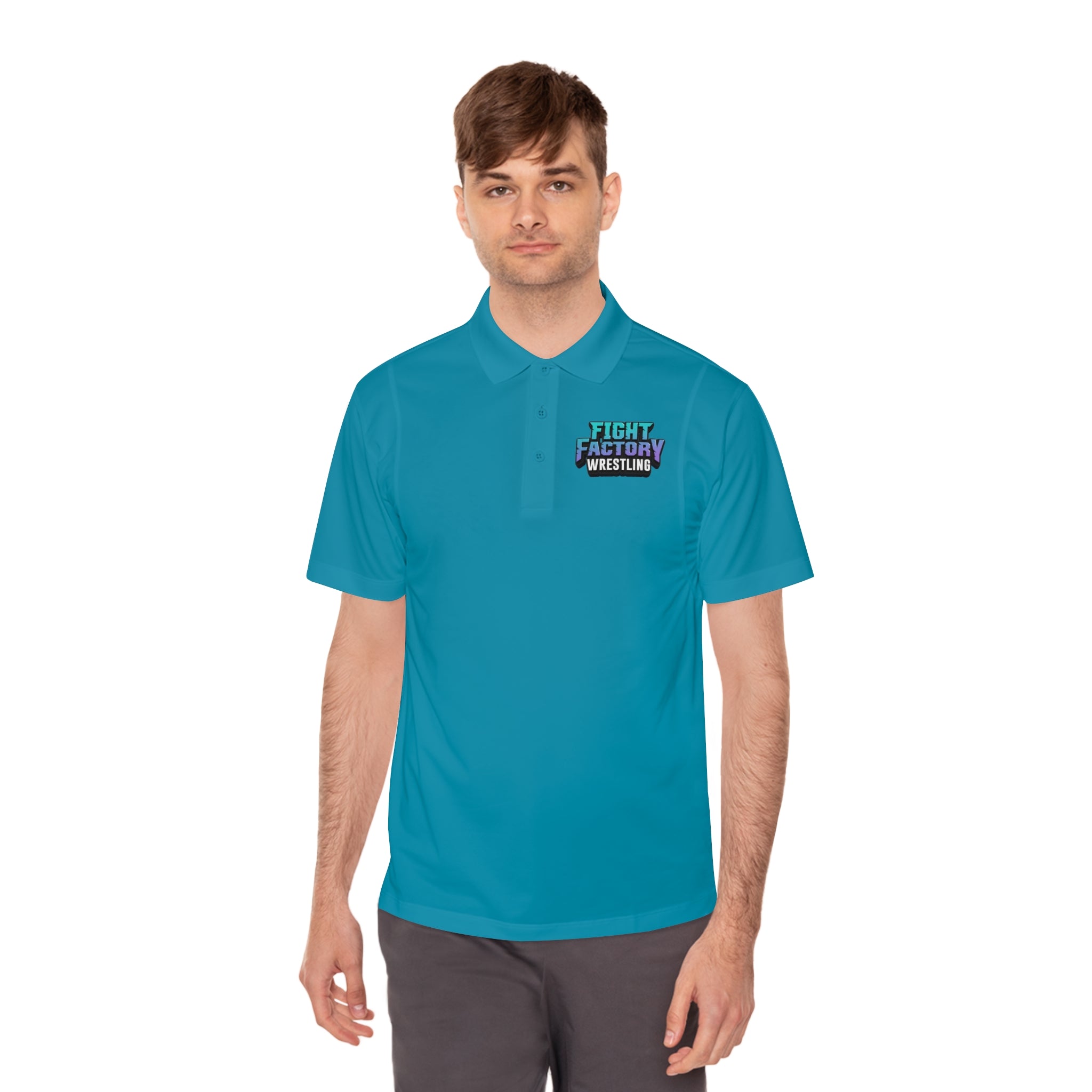 Fight Factory Wrestling Polo Shirt – Men's Athletic Sport Polo