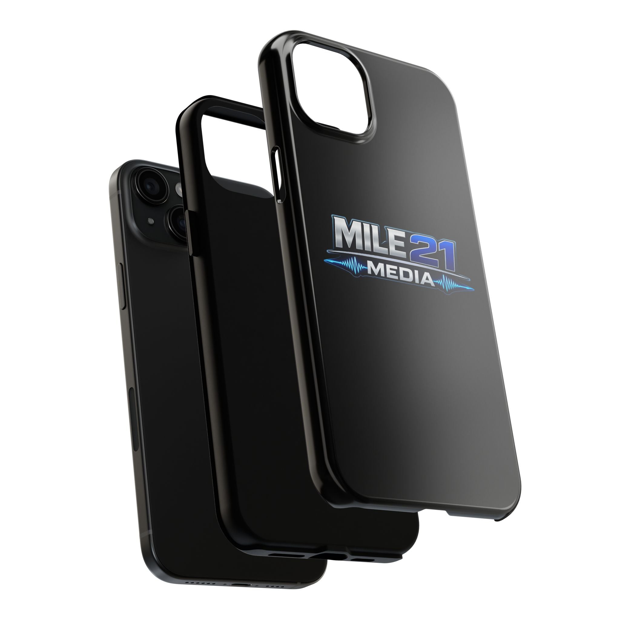 Mile21 Media Tough Phone Case — Protective Slim Shockproof Cover with Logo