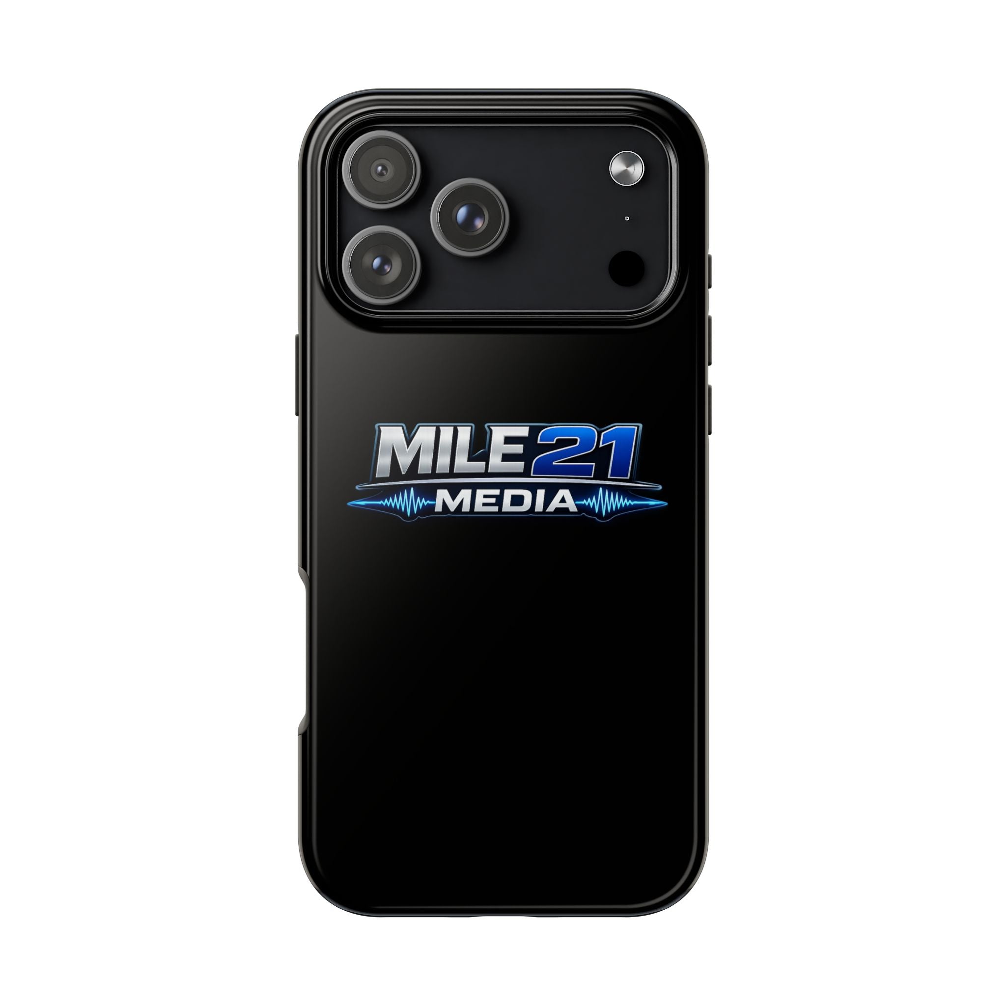 Mile21 Media Tough Phone Case — Protective Slim Shockproof Cover with Logo