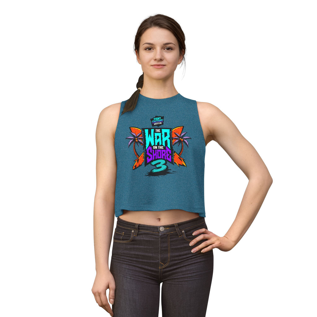 War On The Shore 3 Women's Crop /Razor Back Shirt