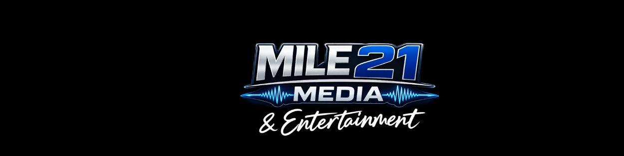 Mile 21 Media & Entertainment logo on a black background